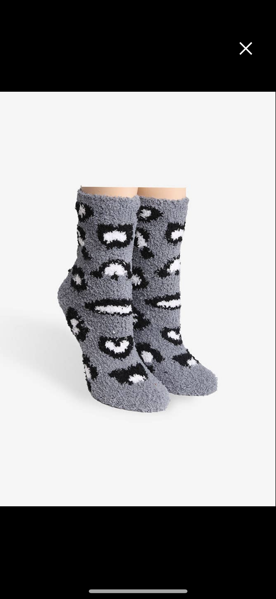 Grey Cheetah Socks