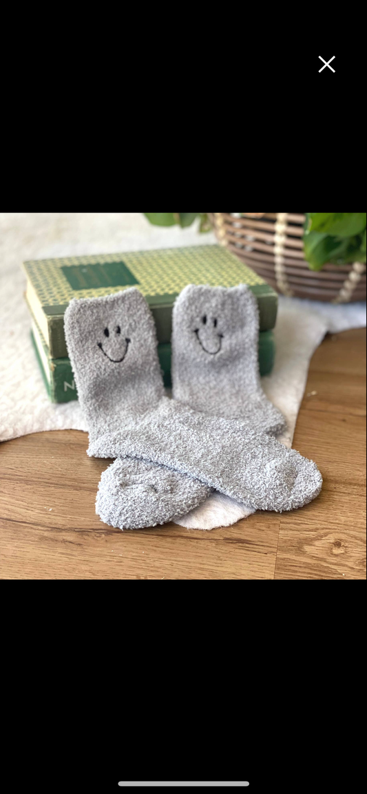 Smiley Socks Grey